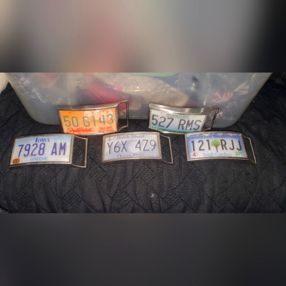 Artifakt License Plate Belt Buckles